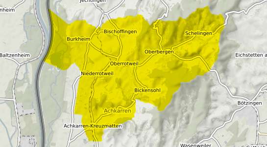 Immobilienpreisekarte Vogtsburg im Kaiserstuhl